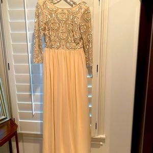 Flawless Beaded Off-white Gown